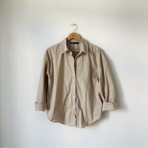 Zara Tan Button Down